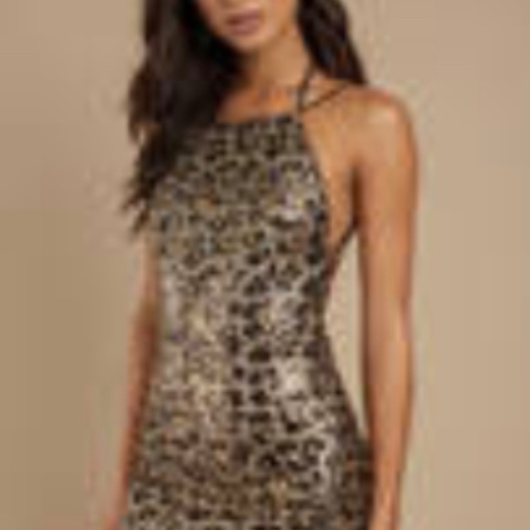Tobi leopard print sequin dress (BNWOT) - Picture 5 of 5